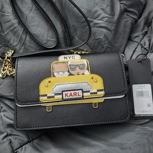 NWT KARL LAGERFELD PARIS Maybelle Taxi Crossbody Bag